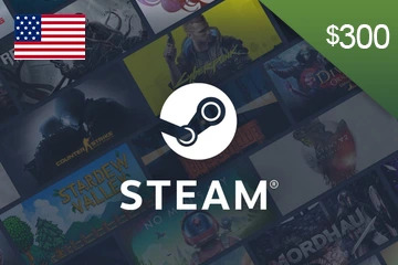 Steam Wallet Top Up - 300 USD - United States(USD)