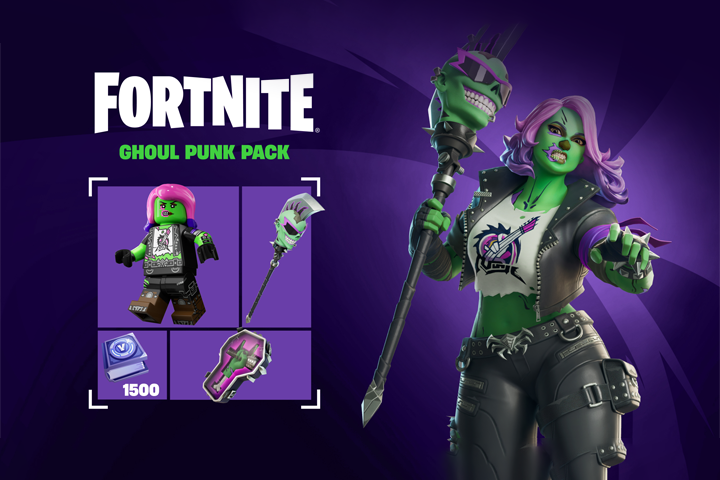 Fortnite - Ghoul Punk Pack + 1,500 V-Bucks Challenge